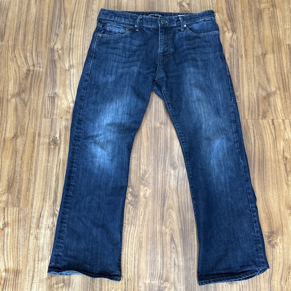 Mavi Jeans Josh Bootcut Men's 34x30 Dark Wash Denim Mid Rise